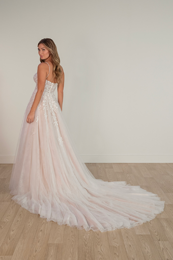 Essense of Australia SY8105 #1 (IV-BC) Ivory Lace and Tulle over Biscotti Gown thumbnail