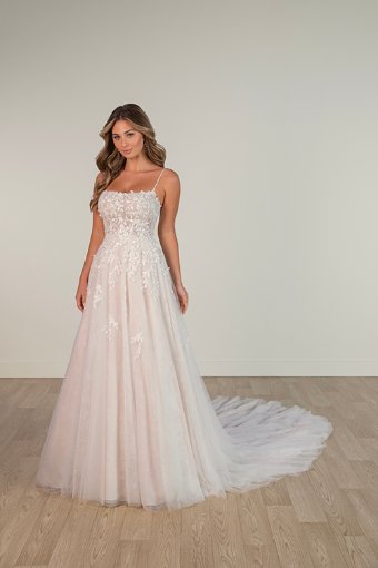 Essense of Australia SY8105 #0 default (IV-BC) Ivory Lace and Tulle over Biscotti Gown thumbnail