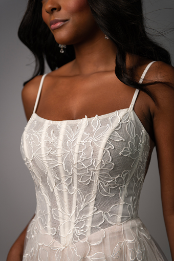 Essense of Australia SY8114 #2 (IV-BC) Ivory Lace Tulle and Regal Organza over Biscotti Gown thumbnail