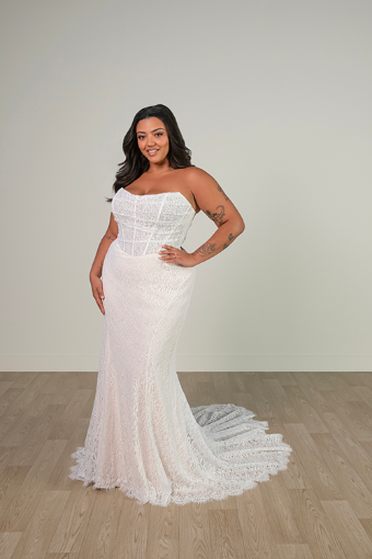 Essense of Australia SY8086 #3 (IV-IVR) IVORY LACE OVER IVORY GOWN thumbnail
